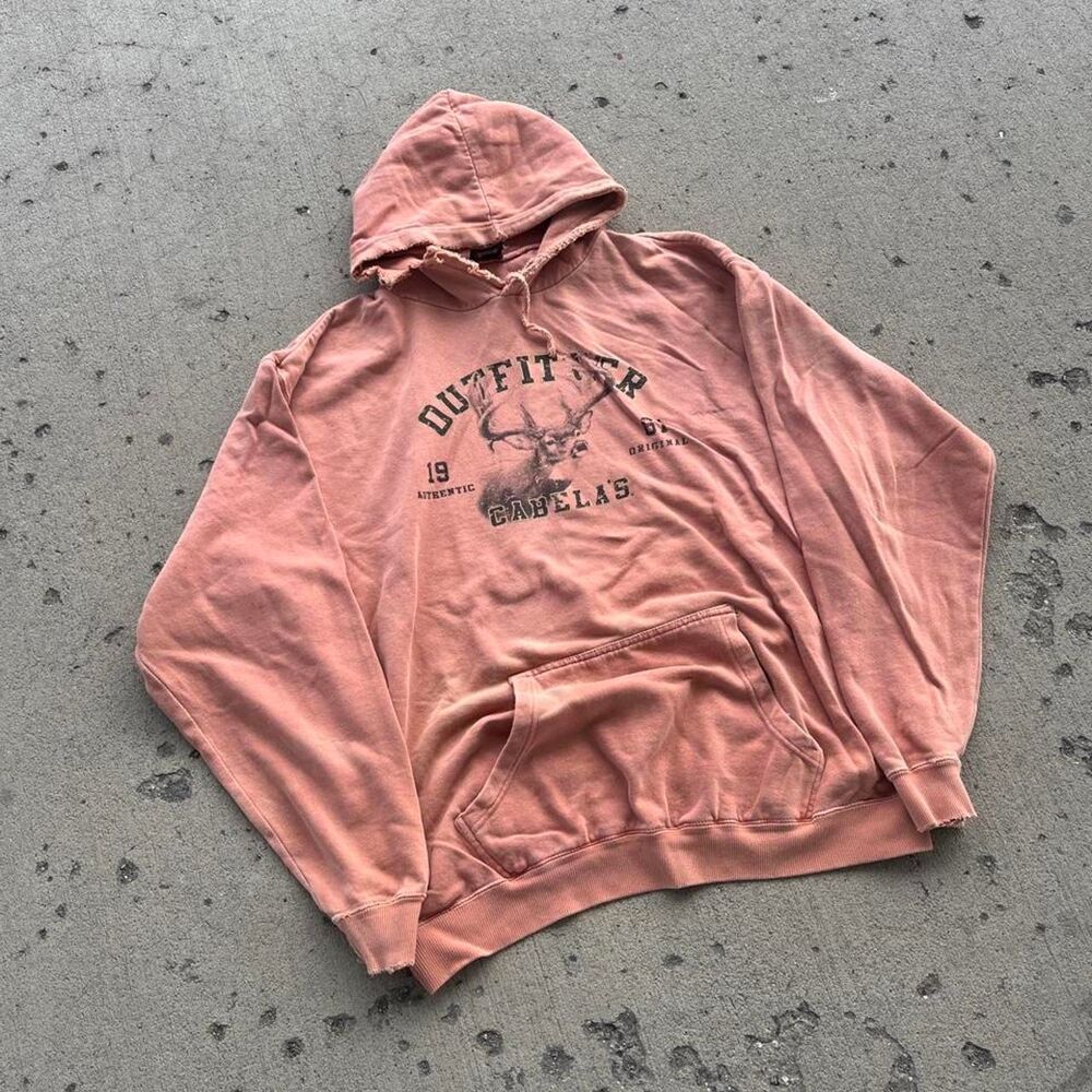 Vintage Points North Cabelas Distressed Graphic Hoodie